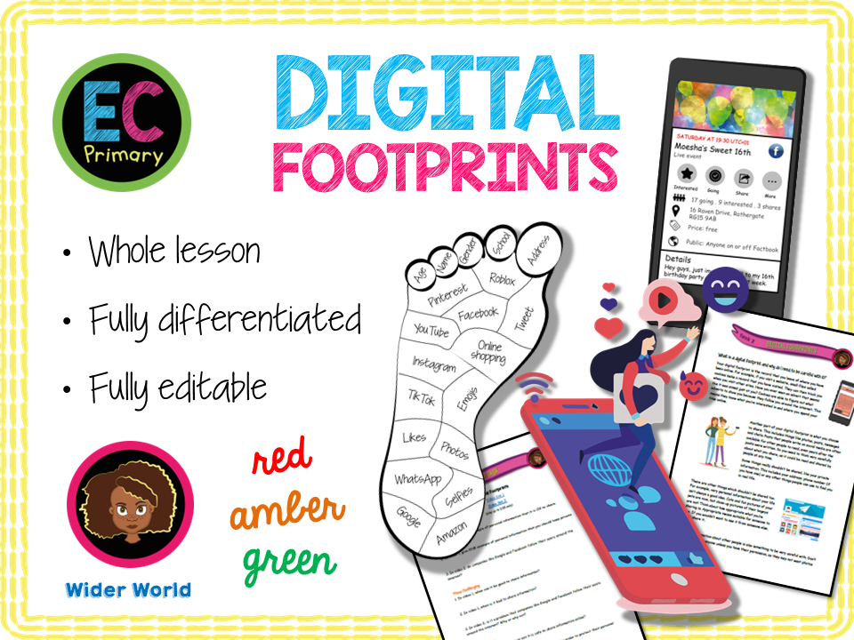 Digital Footprints KS2 Teaching Resources