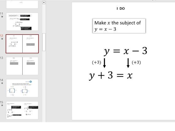 Rearrange formulae (one-step)