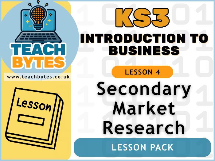 KS3 Introduction to Business - L4: Secondary Market Research Lesson