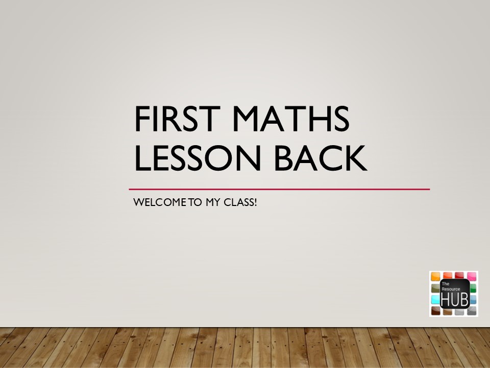 Editable FIRST DAY MATHS Presentation – KS3/KS4