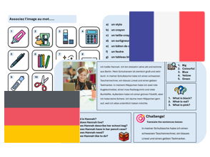 Pencil Case (French & German) - Complete Unit with Assessment & Mark Scheme (also suitable for cover lessons)