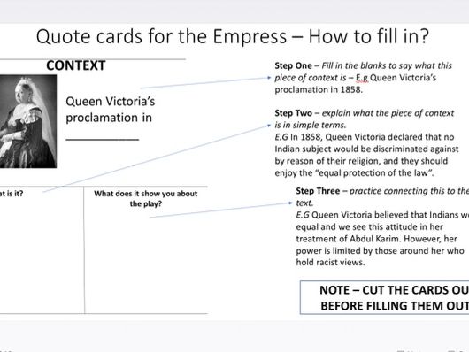 GCSE The Empress revision bundle