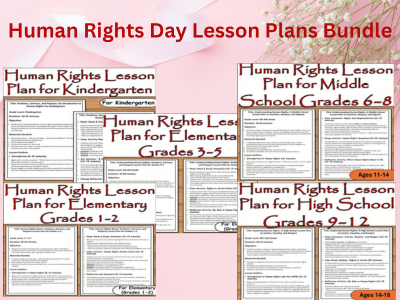 Human Rights Day Teaching Bundle | Lesson Plans for Ages 5-18 | December 10 | PSHE & Citizenship