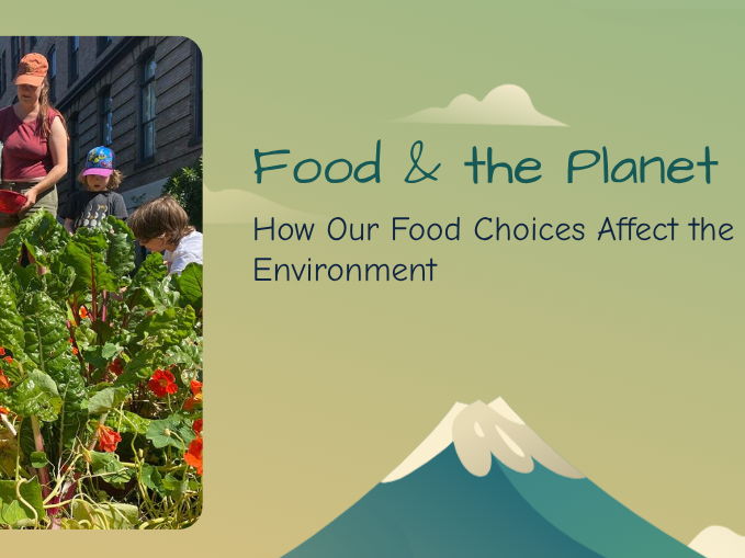 How our food choices affect the environment