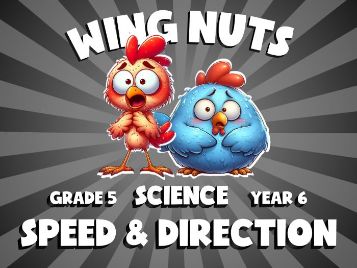 Speed & Direction WING NUTS Science Game | No-Prep Year 6 Review Activity
