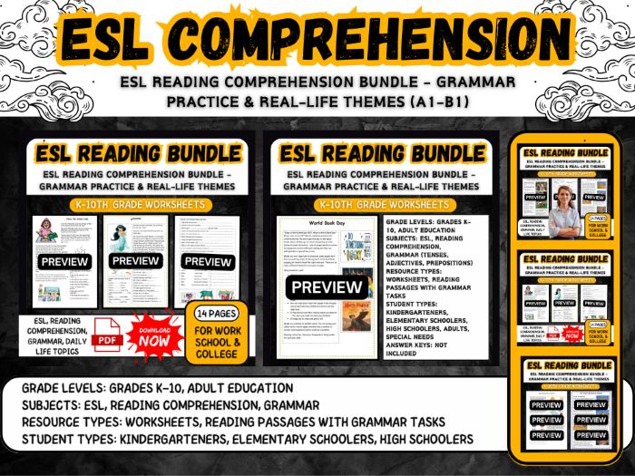 ESL Reading  Grammar Practice  Real-Life