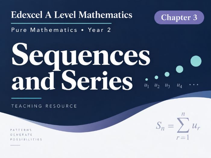 03 - Sequences and Series Teacher Pack - Pearson Edexcel A2/A-Level Pure Mathematics