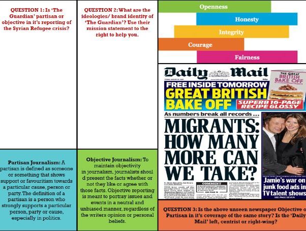 EDUQAS GCSE REVISION LUNCH, SESSION 3: ML AND REP IN 'THE GUARDIAN'