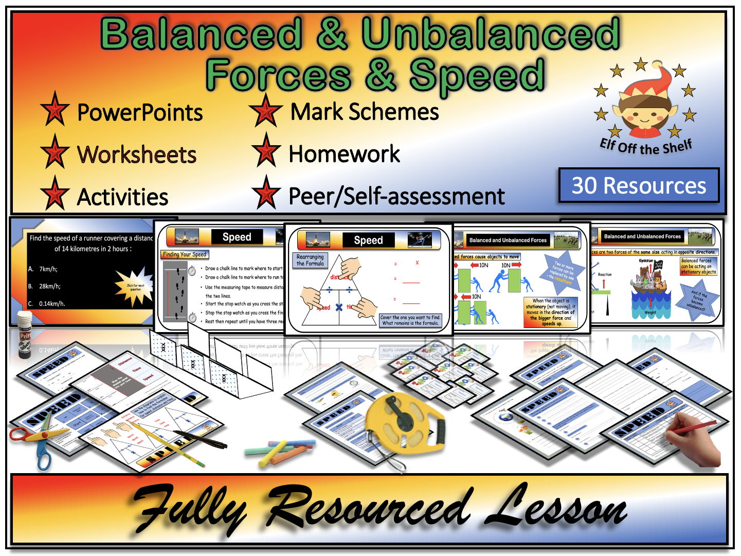 Balanced and Unbalanced Forces & Speed KS3