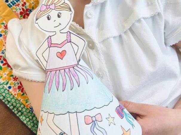 Dance Ballerina Paperdoll Craft Activity