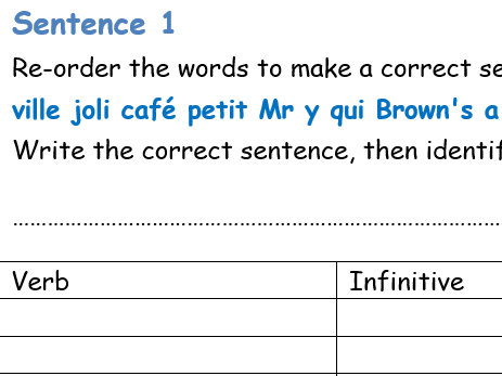 Writing Exam Levelling Up Worksheet