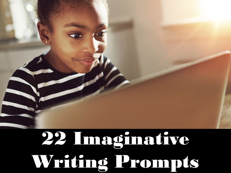 22 Imaginative Writing Prompts: Google Classroom: Remote Learning: Grades 3 - 6