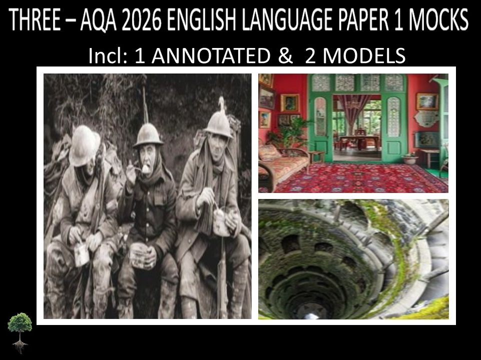 THREE  - AQA PAPER 1 | 2026 FULL MOCKS | ANNOTATED | MODELS