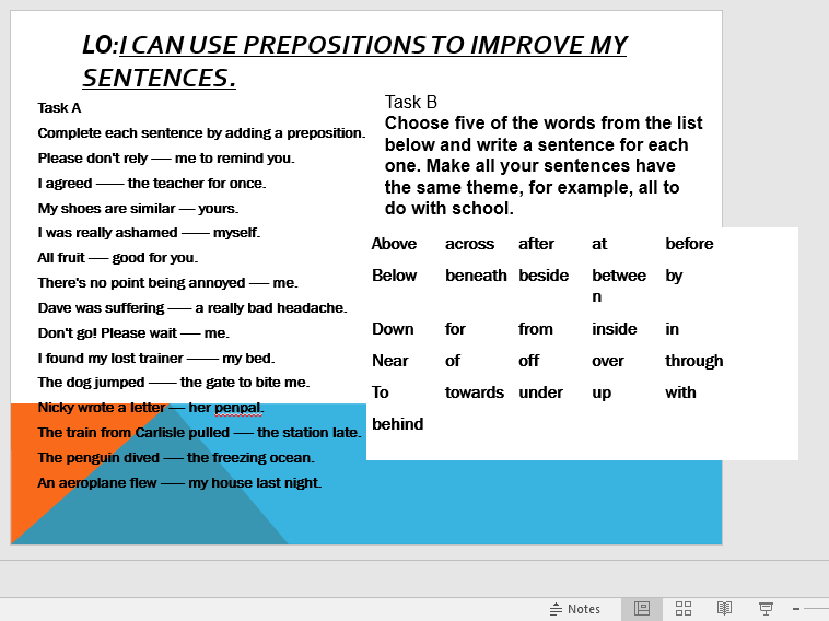 Prepositions