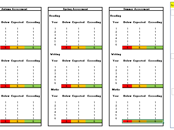 Summary Tracker of Progress