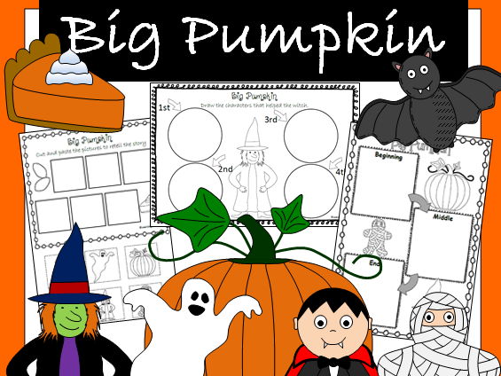 Big Pumpkin book companion for Autumn and Halloween