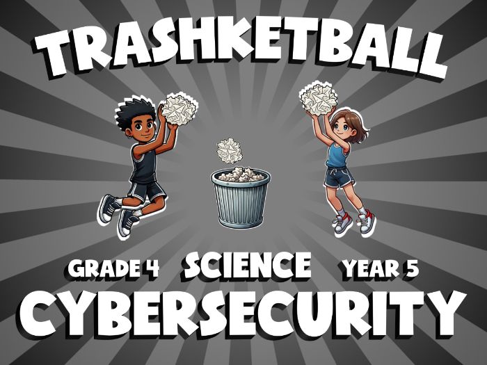 Cybersecurity TRASHKETBALL Science Game | No-Prep Year 5 Review Activity