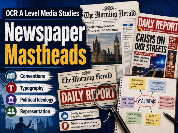 OCR A Level Newspaper Mastheads
