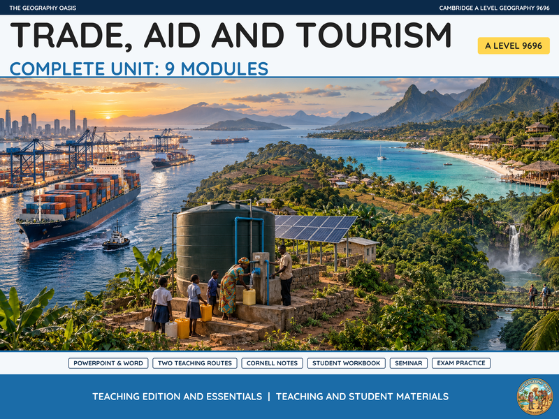 Trade, Aid and Tourism Bundle | Cambridge A Level Geography 9696
