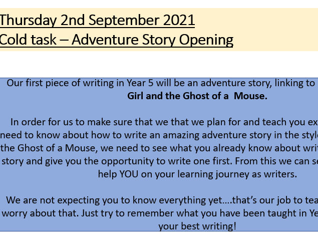 Year 5 English Adventure Mystery Narrative Writing Imitate Week (7 Lessons)