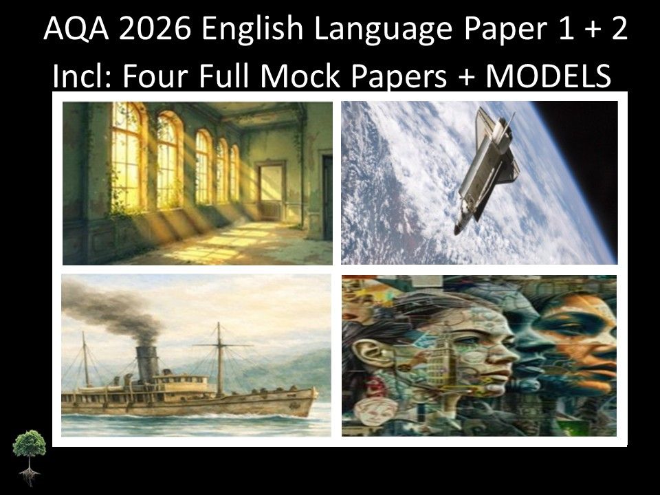 Four AQA 2026 English Language Paper 1 + 2 Full Mocks | MODELS