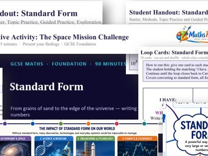 Standard Form - Comprehensive GCSE Lesson Pack
