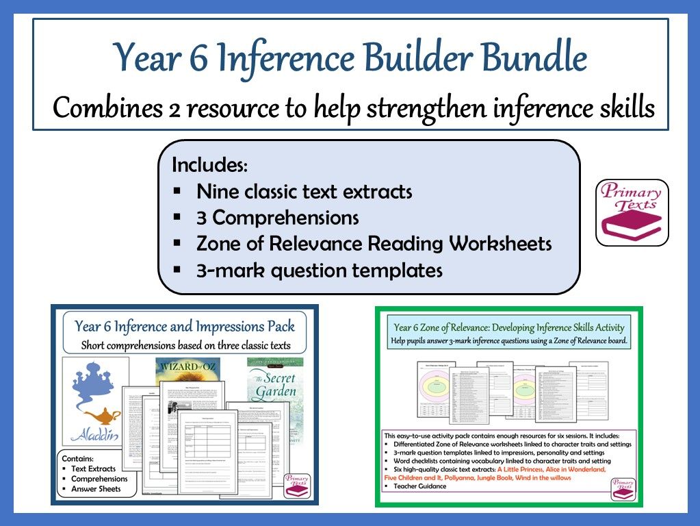 Year 6 Inference Builder Bundle