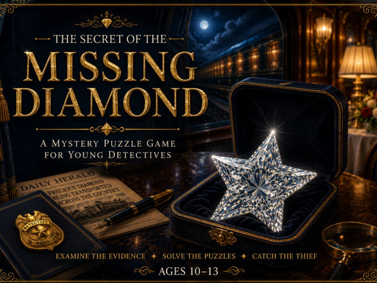 The Secret of the Missing Diamond | KS2/KS3 Printable Mystery & Detective Game