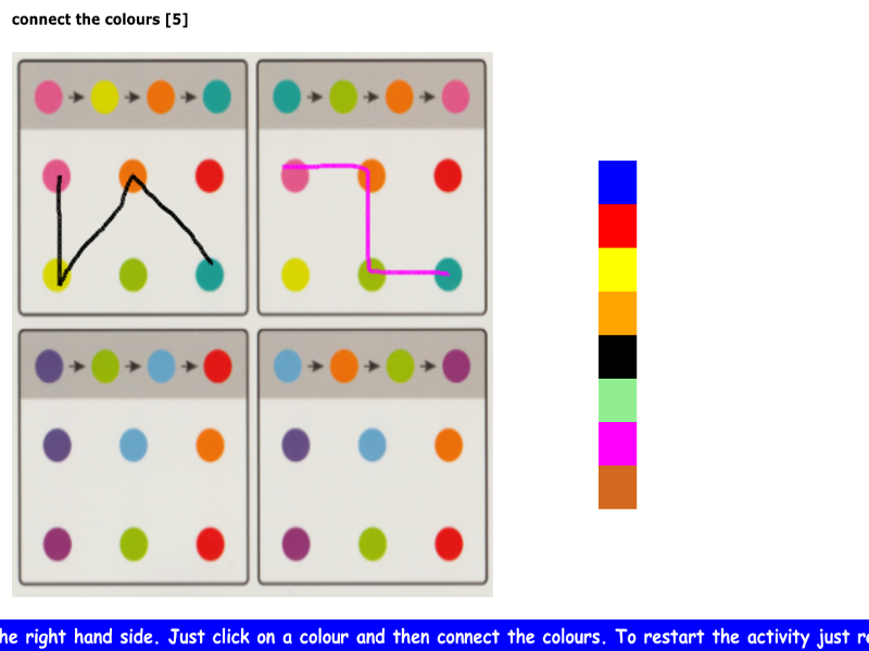 connect the colours [5]