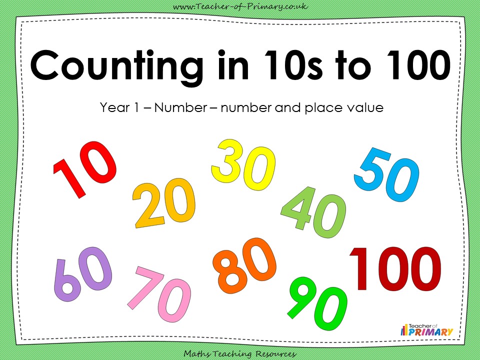 Counting In 10s To 100 Year 1 Teaching Resources