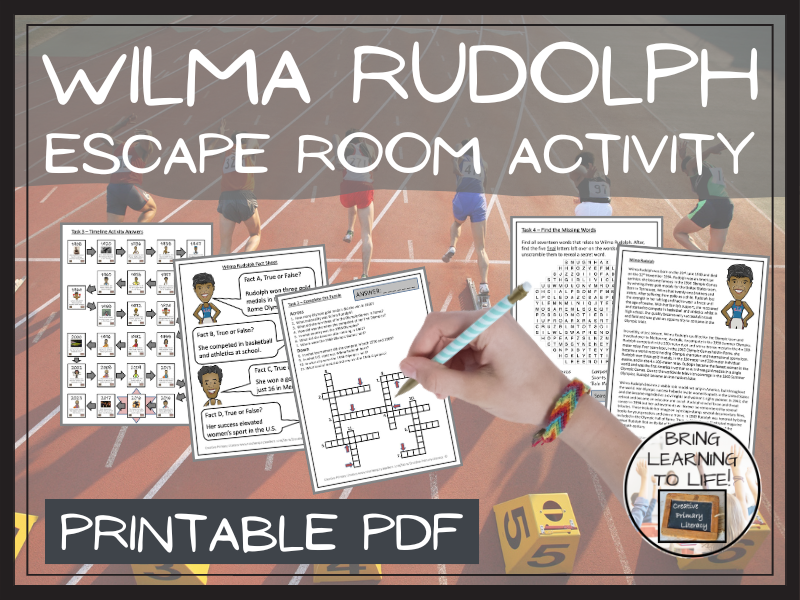 Wilma Rudolph Escape Room Activity