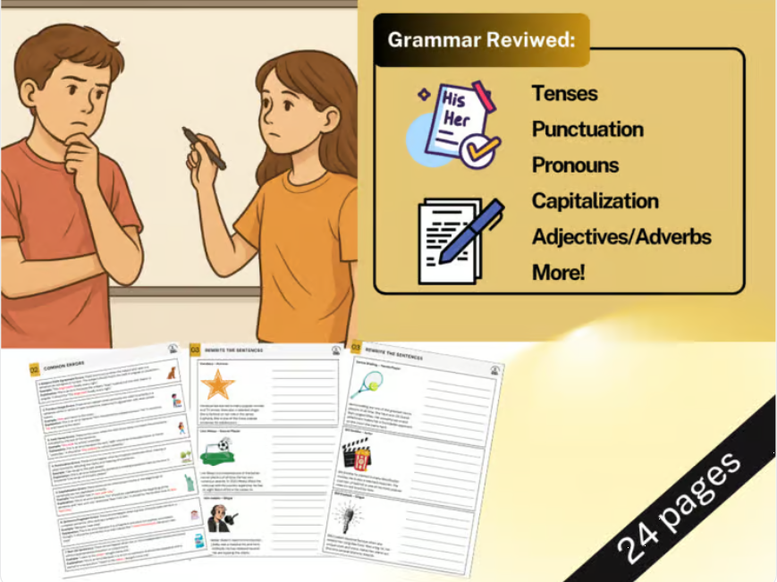 Grammar Baseline Bundle - Middle School