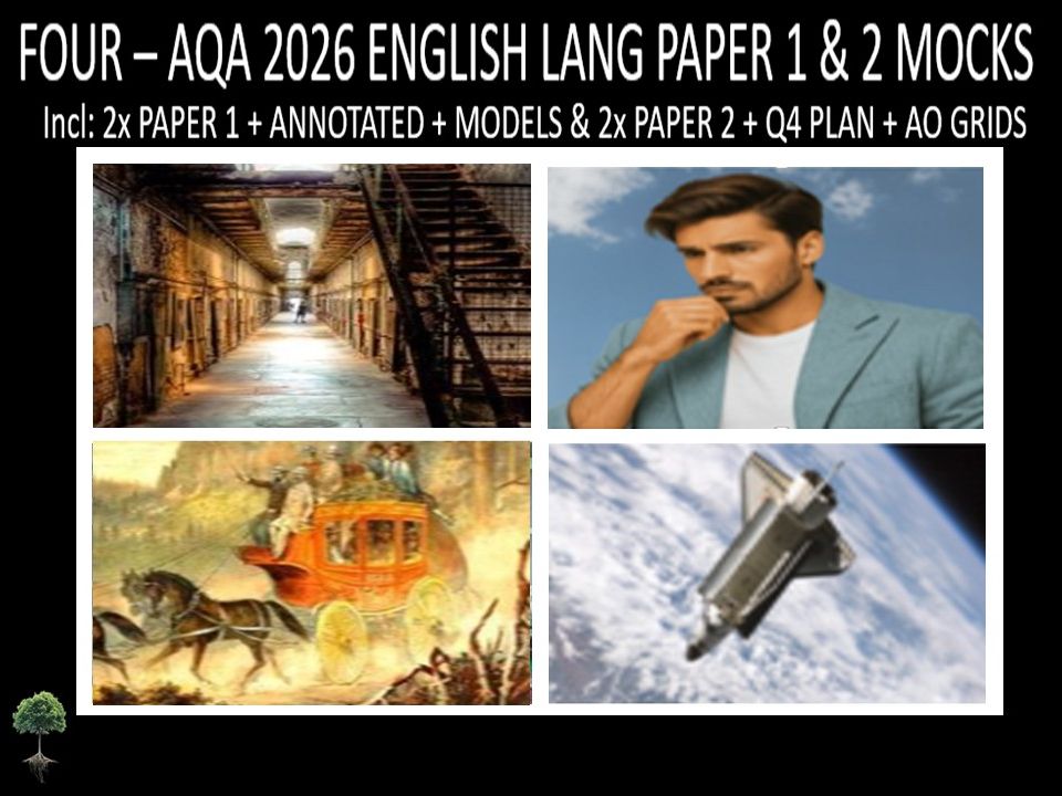 FOUR - AQA PAPER 1 & 2 | 2026 FULL MOCKS | ANNOTATED | Q4 PLAN | AO GRIDS | MODELS