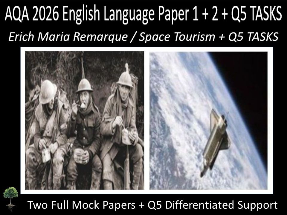 Two AQA 2026 English Language Paper 1 + 2 Mock | Q5 DIFFERENTIATED SUPPORT