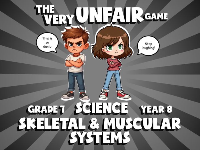 Skeletal & Muscular Systems VERY UNFAIR GAME | No-Prep Year 8 Science Review Activity
