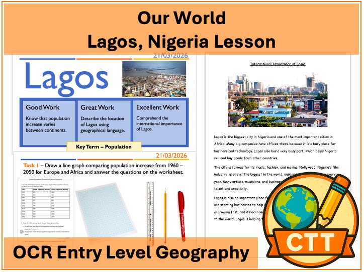 OCR Entry Level Geography - Our World - Lagos Lesson