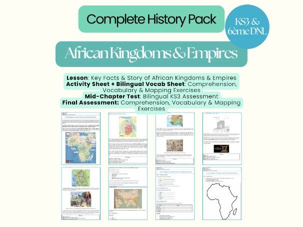 African Kingdoms & Empires – Complete Lesson & Activities (Sixième / KS3 History)