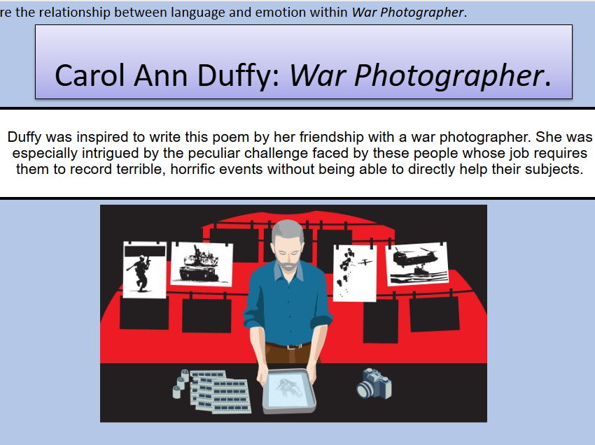 War Photographer – Micro Teach PowerPoint
