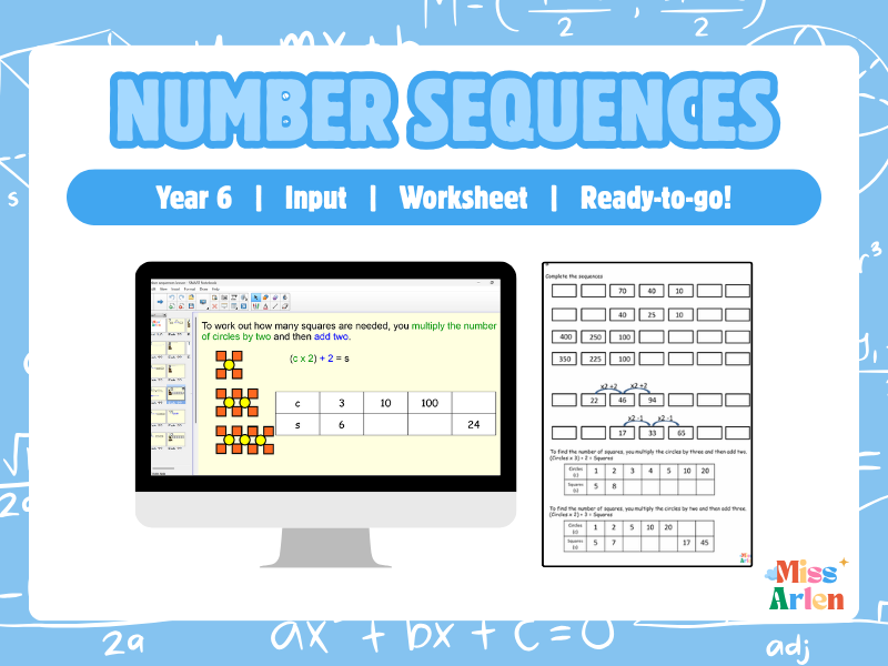 Year 6 Number Sequences Lesson