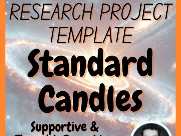 Standard Candles | Space Science Research Project Template | Digital + Print