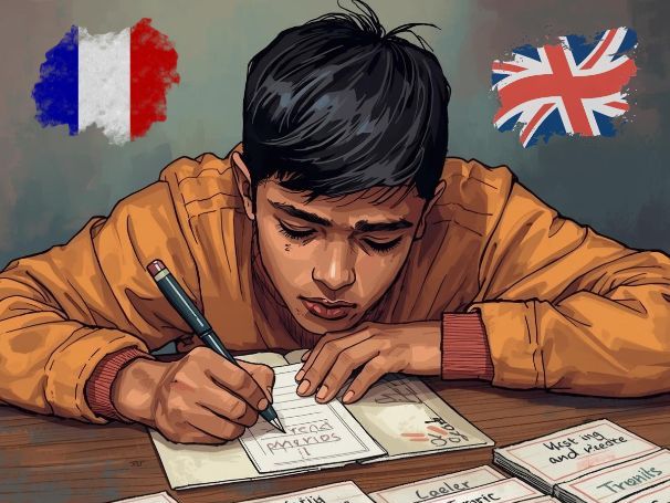 FRENCH / ENGLISH blank flashcards