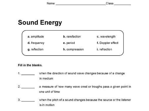 Sound energy