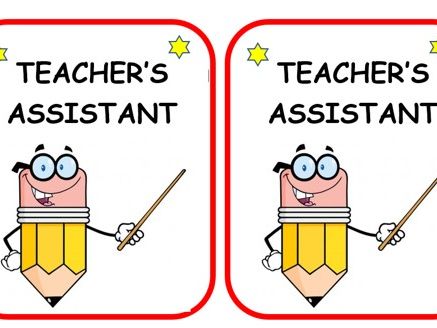 Teacher's/Class assistant cards