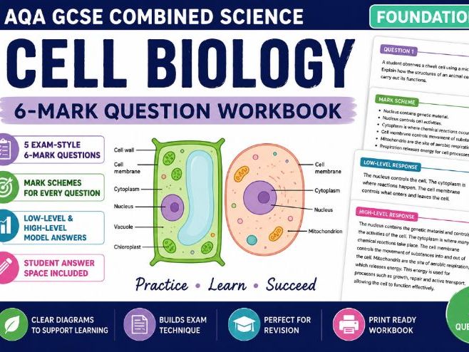 Cells 6 mark exam style questions workbook