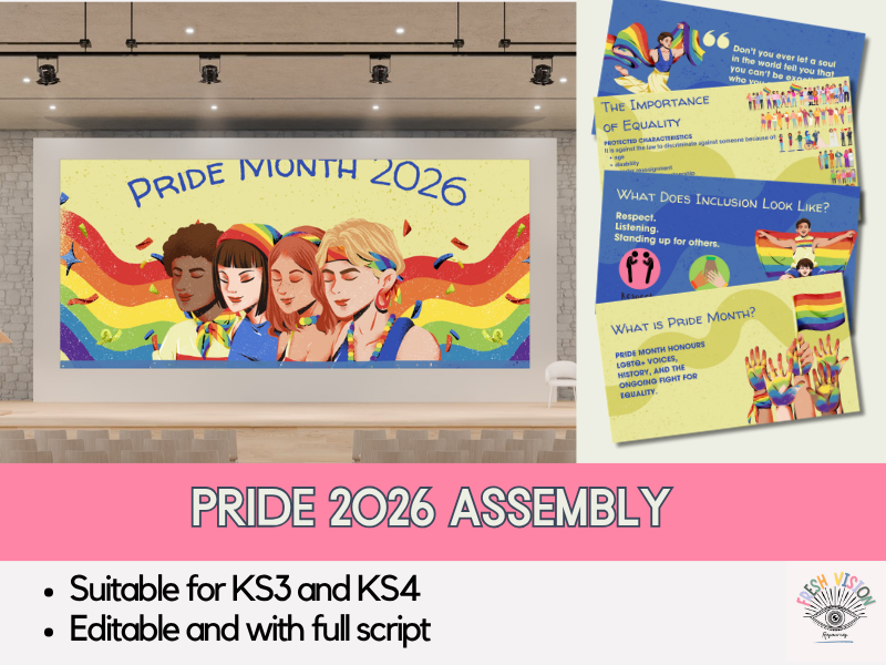 Pride Month 2026 Assembly for UK Secondary Schools