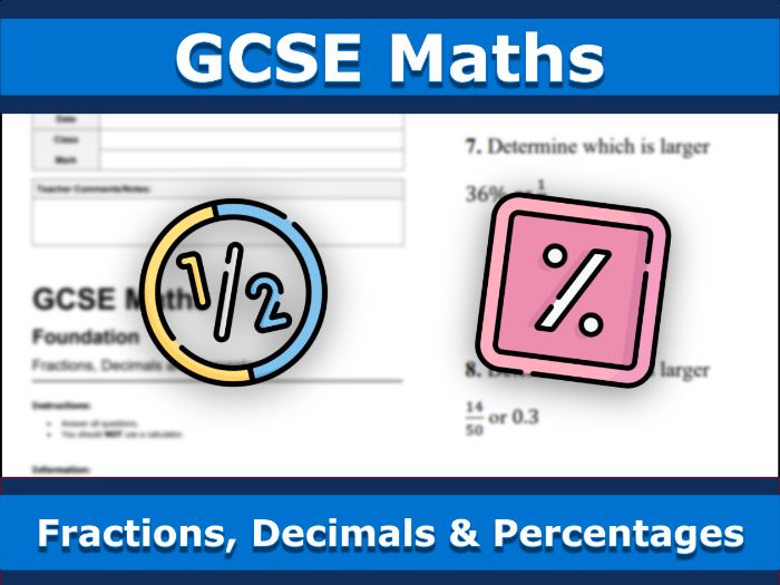 GCSE Maths | Fractions, Decimals and Percentages | Edexcel