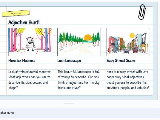 Year 4 Descriptive Writing Lesson - 21 Slides
