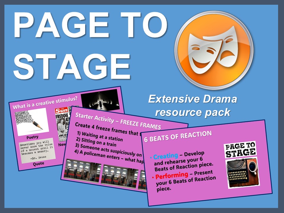 Page to Stage: Extensive Drama resource pack