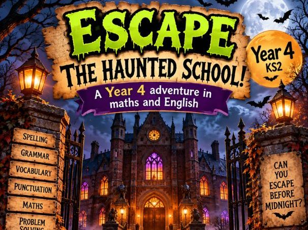 Year 4 Halloween Escape Room | KS2 Maths & English