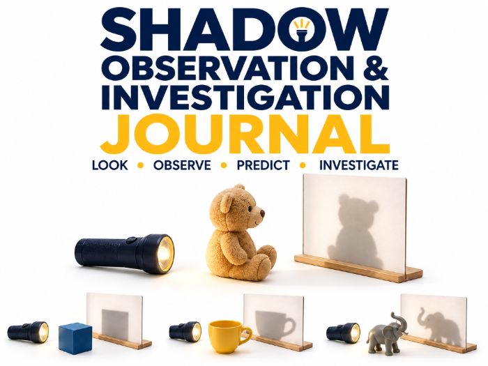 Light and Shadows Science Worksheets | Shadow Investigation Journal Kindergarten–2nd Grade